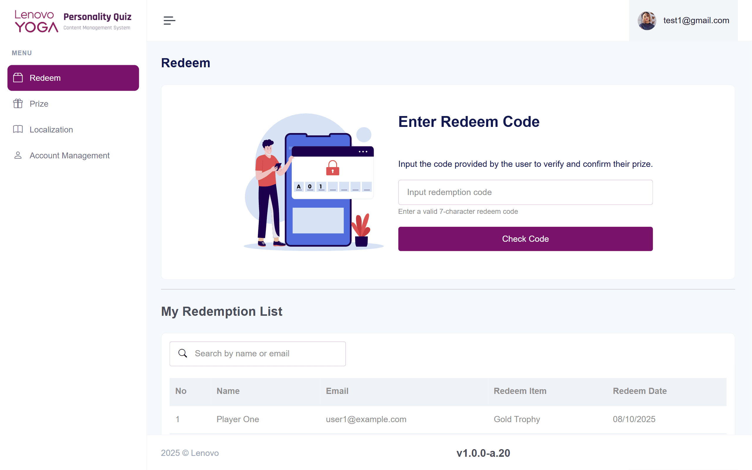 CMS Lenovo Yoga Personality Quiz preview
