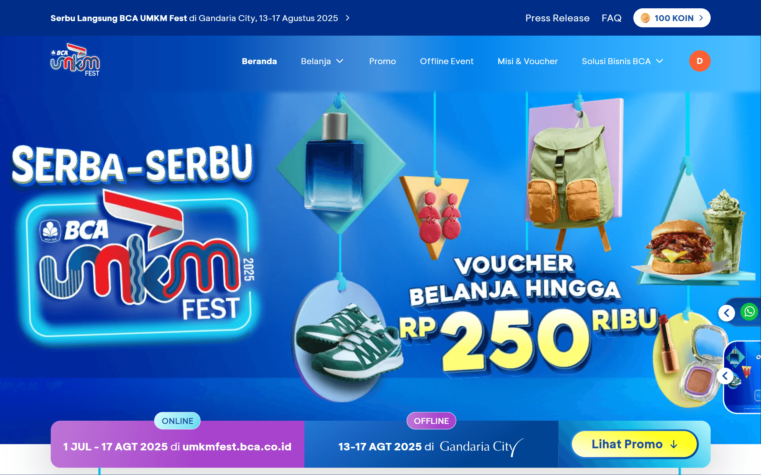BCA UMKM Fest 2025 preview